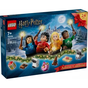 Konstruktors LEGO Harry Potter Adventes kalendārs 2025 komplekts 76456 — 278 detaļas, 8 minifigūras, vecums 7+