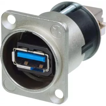 Neutrik NAUSB3-B reversīvā USB 3.0 caurvades ligzda, paneļmontāžai, 1 gab.