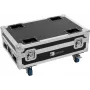 Roadinger Flightcase ar 4x AKKU BAR-6 Glow QCL Flex QuickDMX un uzlādes funkciju