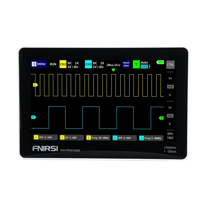 FNIRSI 1013D 7 inch portatīvais planšetes osciloskops