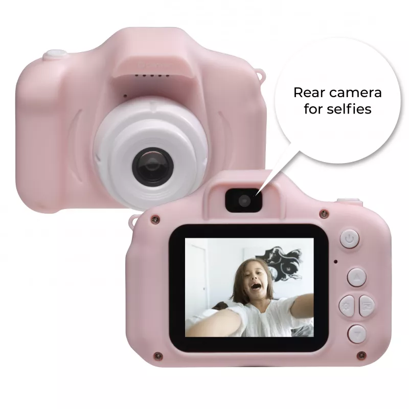 Bērnu digitālā fotokamera DENVER KCA-1340RO — rozā, 85 g