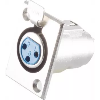 ShiverPeaks BS55021 XLR savienotājs ar atloku montāžai panelī