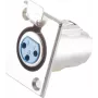 ShiverPeaks BS55021 XLR savienotājs ar atloku montāžai panelī