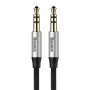 Baseus Yiven Audio kabelis 3.5 mm vīrišķais Audio M30 1.5m Sudrabs+Melns