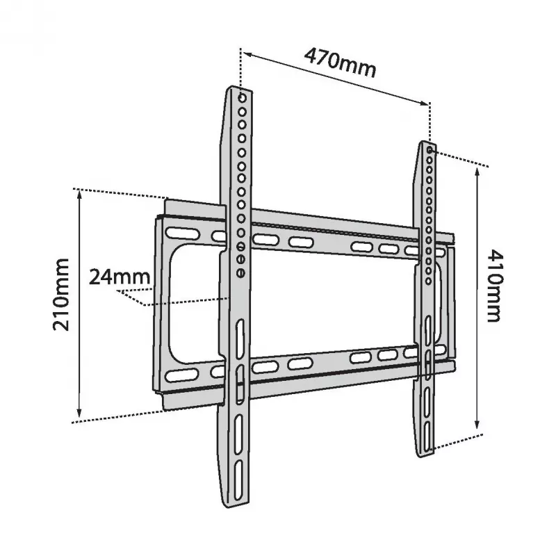 TV sienas kronšteins TB-450 līdz 65 collām 40kg max VESA 400x400