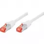 Tecline exertis Connect - Patch-Cable - RJ-45 (vīriešu) uz RJ-45 (vīriešu) - 3 m - SSTP kabelis - CAT 6 - Bezhalogēna - Balts (71503W)