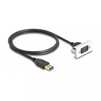 DeLOCK Easy 45 modulis SuperSpeed USB 3.2 Gen 1 USB Type-A sievišķais uz vīrišķo 1m