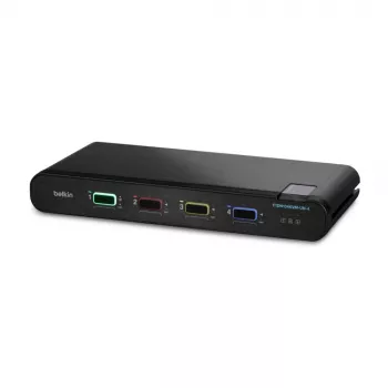 Belkin 4P Sngl Head DP/HDMI uz DP/HDMI Video Secure DT KVM Slēdzis PP4.0 (F1DN104KVM-UN-4)
