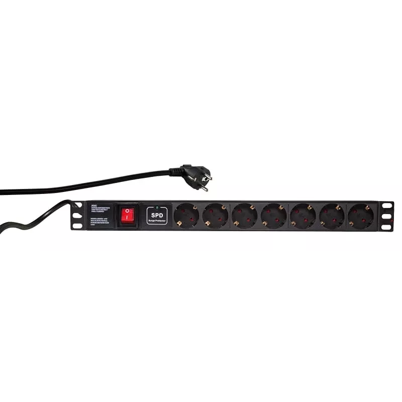 Pārsprieguma aizsargs LogiLink PDU7C01 Melns 7 AC kontaktligzdas 230 V 2 m