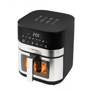 Bez eļļas fritieris ESPERANZA Pesce Alla Griglia 5 L, 1400 W, 8 programmas, 200°C, skārienvadība