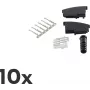 Vadu savienotājs ShiverPeaks BS72020-SET10 TAE N Melns (10 gab.)