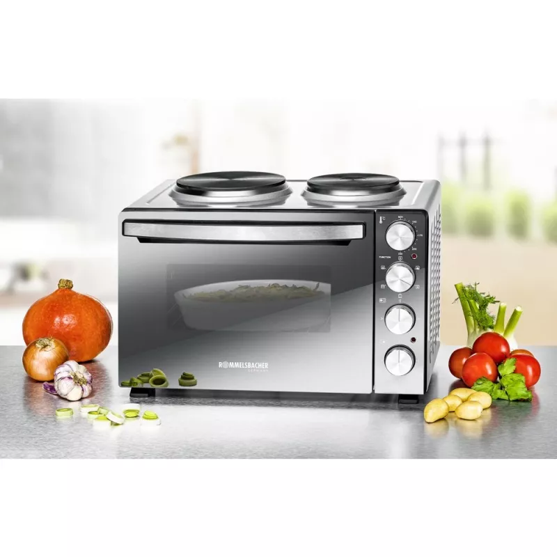 Rommelsbacher KM 3300 30 L Melns - Galda Cepeškrāsns ar Plīti
