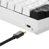 SKILLER SGK50 S4 Gaming tastatūra Balta/melna, PT izkārtojums, Kailh Red