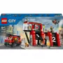 Konstruktors LEGO City Ugunsdzēsēju stacija ar pagriežamām kāpnēm 60414 — 843 gabali, 5 minifigūras
