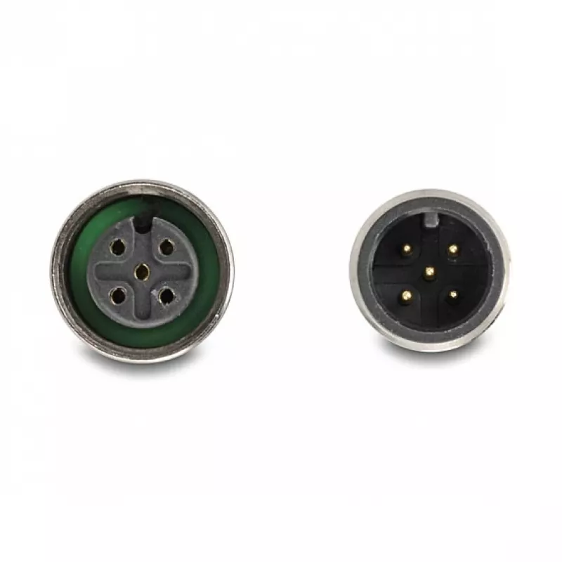 DELOCK D-Sub 9 sieviete uz 2× M12 5-pin A-kodēts CAN kopnes sadalītājs 180° zils