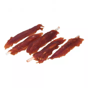 PETITTO Pīles krūtiņas kebabs suņu gardumiem, funkcionāli cietie našķi, 500 g, 67% olbaltumvielu, bez lipekļa un konservantiem