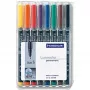 Permanentais marķieris Staedtler 313 WP8 8 krāsas – Melns, Zils, Brūns, Zaļš, Oranžs, Sarkans, Violeti, Dzeltens