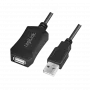 LogiLink USB 2.0 pagarinātāja kabelis ar pastiprinātāju - 5 m