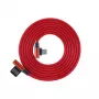 Sbox USB->Type-C 90° 1.5m Zemeņu sarkans
