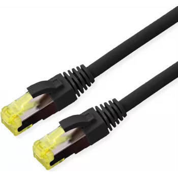 Roline 21.15.0751 RJ45 tīkla kabelis, patch kabelis CAT 6a S/FTP 1 m melns 1 gab.