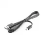 USB kabelis HTC DC-U300 Melns Vīriešu/Vīriešu