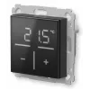 Homematic IP stikla sienas termostats ar CO₂ sensoru — melns, 230 V, IP20