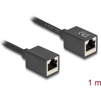 Tīkla kabelis DeLOCK 90325 RJ-45 Cat6a 1 m Melns