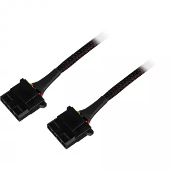 Sharkoon SATA Y barošanas adapteris 4P Molex 0.15m melns