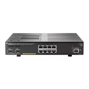Hewlett Packard Enterprise HPE Aruba 2930F 8G PoE+ 2SFP+ - Slēdzis - L3 - pārvaldāms - 8 x 10/100/1000 (PoE+) + 2 x 1 Gigabit/10 Gigabit SFP+ (augšupsaite) - uzstādāms statīvā - PoE+ (125W)