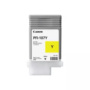 Canon PFI-107Y oriģinālā dzeltenā tintes kasetne