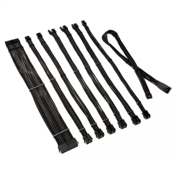 Pagarinājuma kabeļu komplekts Kolink Core Pro 12V 2x6-pin Type 1 – Jet Black/Gunmetal