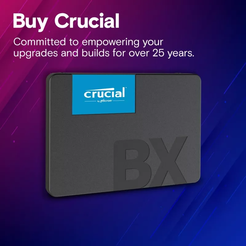 Crucial BX500 4TB 2.5 collu SATA III 3D NAND SSD disks (CT4000BX500SSD1)