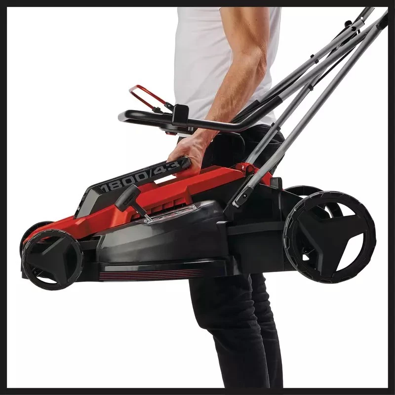 Elektrības zāles pļāvējs EINHELL GC-EM 1800/43 — 1800 W, 43 cm pļaušanas platums, vads