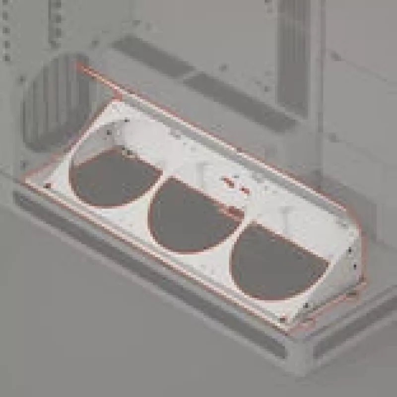 Apakšējais leņķa ventilatora stiprinājums HAVN HS 420 balts