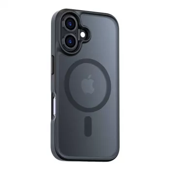 Magnētiskais aizsargmaciņš Torras Guardian Series iPhone 16 — Melns