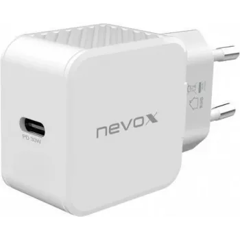 nevox USB PD Type C Lādētājs 30W Balts (2008)