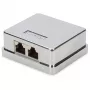 DIGITUS DN-93713 Virsmas montāžas kārba CAT 6A 2-portu