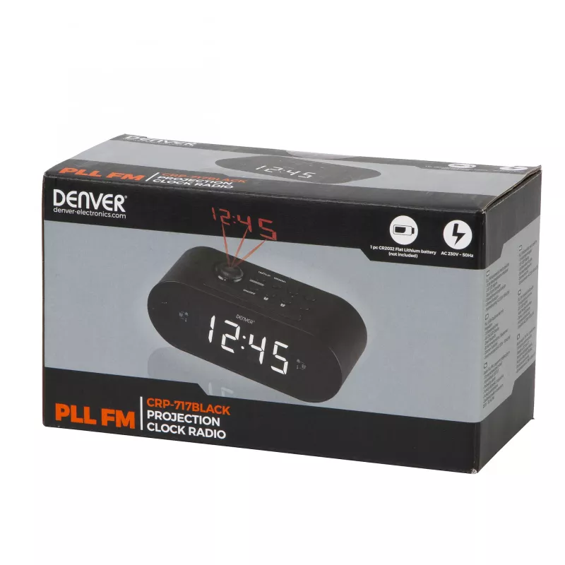 Modinātājpulkstenis Denver CRP-717 ar FM radio
