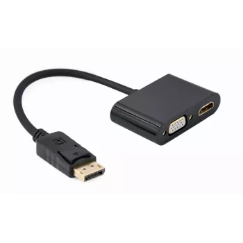 DisplayPort kabelis Gembird A-DPM-HDMIFVGAF-01 0,1 m Melns