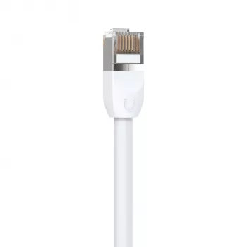 Ethernet savienojuma kabelis UBIQUITI UACC-CABLE-PATCH-OUTDOOR-1M-W Cat5e RJ-45 uz RJ-45, 1 m, balts, S/UTP, TPE apvalks