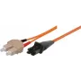Tecline exertis Connect - Patch-Cable - SC daudzmodu (M) uz MT-RJ daudzmodu (M) - 7,5 m - optiskā šķiedra - 50/125 mikrometri - OM2 - oranžs (75007)
