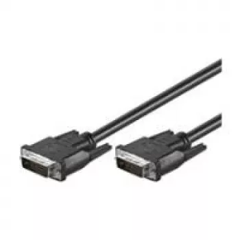 Wentronic Goobay DVI-D Dual Link kabelis, melns, 2 m - DVI-D spraudnis Dual-Link (24+1 kontakts) > DVI-D spraudnis Dual-Link (24+1 kontakts) (50851)