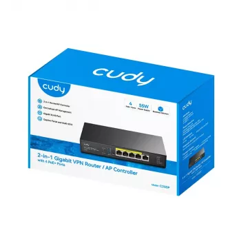 Bezvadu maršrutētājs Cudy C200P Divu joslu 300 Mbps, Gigabit Ethernet, USB 3.0, Metāla korpuss