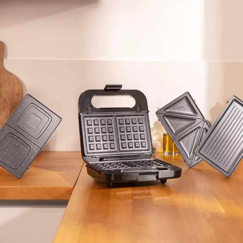 Cecotec Sandwich Maker Rock’nToast 4in1 1000 W 4 plāksnes Melns