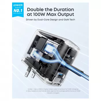 Anker B121BGZ1 Barošanas adapteris Pelēks
