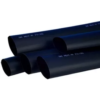 3M TE100037569 - Termosarūkošā caurule - Melna - 100 cm - 1,2 cm - 135 °C