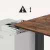 Ergo Office elektriski regulējams augstuma galds, max augstums 1160mm, max slodze 80kg, bez darba virsmas, melns, ER-400 B
