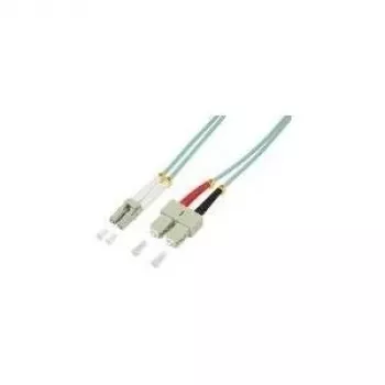 Logilink optiskā lēcienkabeļa LC daudzmodu (M) - SC daudzmodu (M) 5 m OM3 50/125 µm halogenbrīvs akvamarīns (1P3LS05)