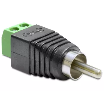 RCA dzimuma mainītājs DeLOCK 65417 Melns Zaļš Sudrabs