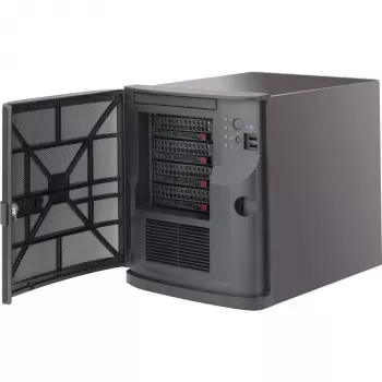 Super Micro Supermicro SC721 TQ-350B - Tornis - Mini-ITX 350 W (ATX) - Melns - USB (CSE-721TQ-350B)